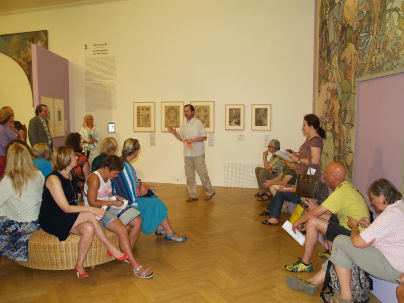 Návštěva výstavy Secese Vitální umění 1900 - prezentace pro průvodce